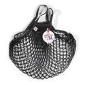 Filt 1860 noir black cotton mesh net shopping bag with handle