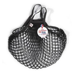 Filt 1860 noir black cotton mesh net shopping bag with handle