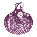 Borsa a rete in cotone con manico a mano viola bizantino byzantine Filt 1860