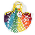 Filt 1860 rainbow cotton mesh net shopping bag with handle