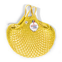 Filt 1860 sunshine yellow jaune solarium cotton mesh net shopping bag with handle
