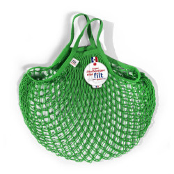 Borsa a rete in cotone con manico a mano verde lattuga vert laitue Filt 1860