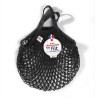 Filt 1860 black noir small cotton mesh net shopping bag with handle