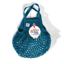 Filt 1860 blue aquarius small cotton mesh net shopping bag with handle