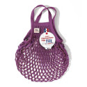 Filt 1860 byzantine violet small cotton mesh net shopping bag with handle