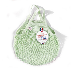 Filt 1860 elixir mint small cotton mesh net shopping bag with handle