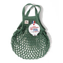 Filt 1860 forest green forêt small cotton mesh net shopping bag with handle