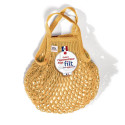 Filt 1860 jaune gold yellow small cotton mesh net shopping bag with handle