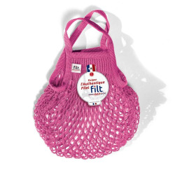 Borsa a rete piccola in cotone rosa sorbetto sorbet Filt 1860