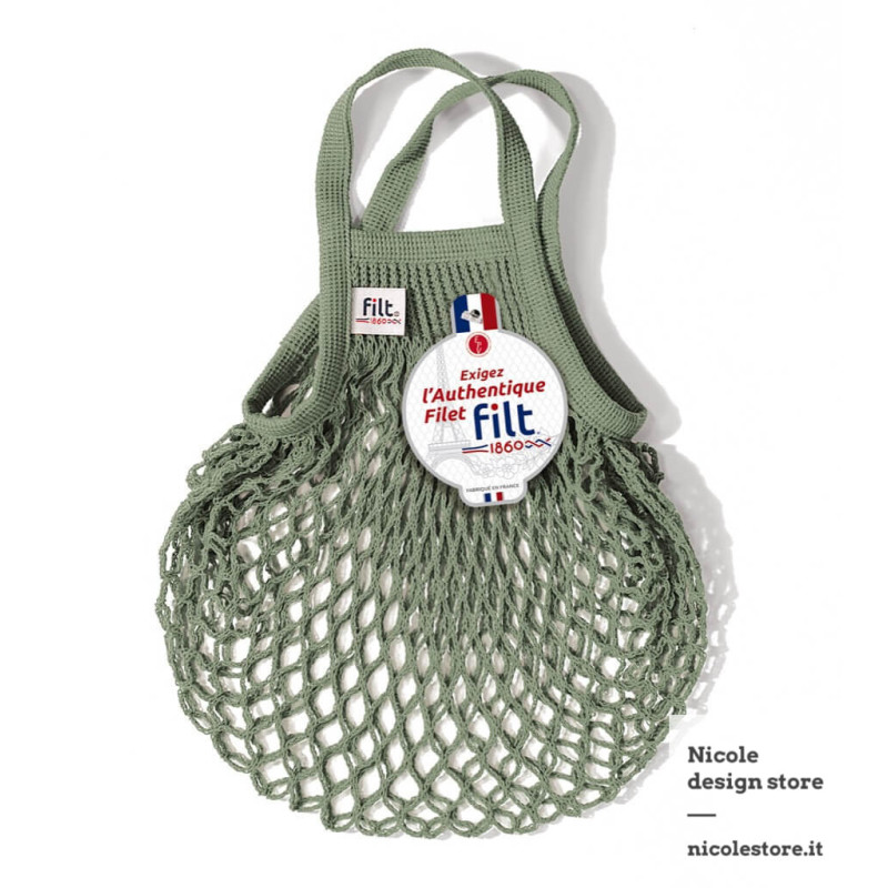Filt 1860 COLOREFRCOLOREEN small cotton mesh net shopping bag with handle Filt 1860 COLOREFRCOLOREEN small cotton mesh net shopping bag with handle