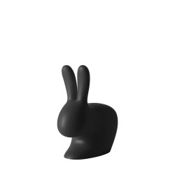 Qeeboo Rabbit Chair Baby Black