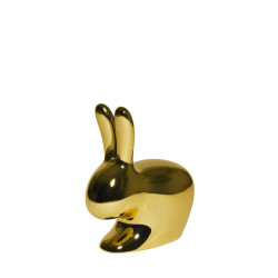 Qeeboo Rabbit Chair Baby Metal Finish Gold