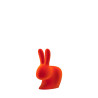 Qeeboo Rabbit XS Bookend Velvet Finish Orange