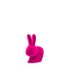 Qeeboo Rabbit XS Bookend Velvet Finish Fuxia
