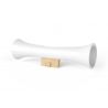 aTrumpet - white ceramic passive speaker  - by Passive Sound