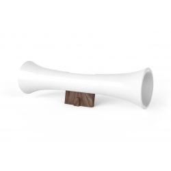 aTrumpet - white ceramic passive speaker  - by Passive Sound