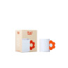 Fluid Market mug flower orange tazza fiore rosa