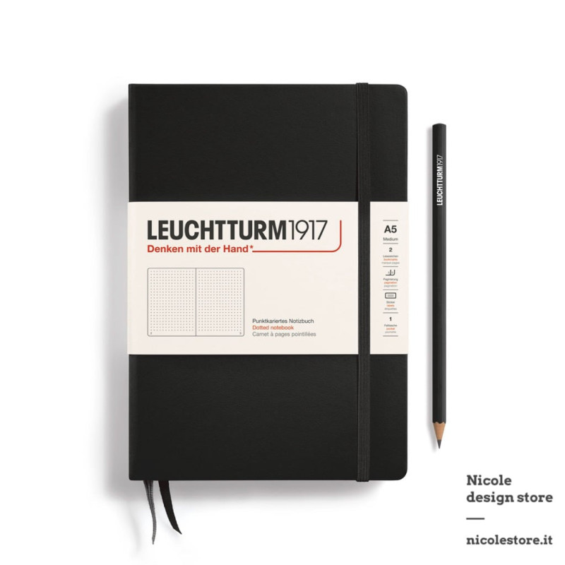 Leuchtturm1917 Notebook Classic puntini A5 con copertina rigida