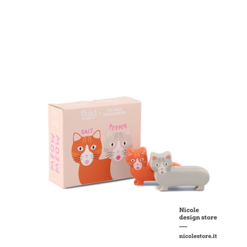 Fluid Market × Thomas Gravereau salt and pepper chat cat