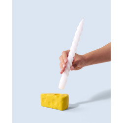 Fluid Market bougeoir fromage porta candela formaggio groiviera