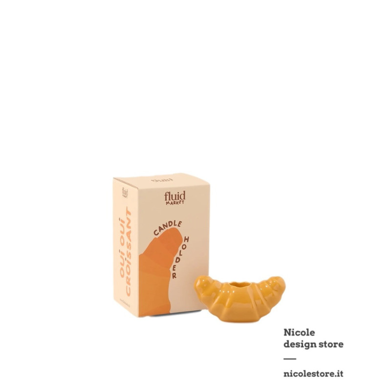 Fluid Market bougeoir croissant porta candela cornetto