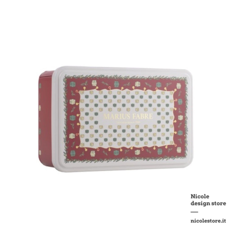 Marius Fabre cofanetto regalo in latta tipo porta gioie rossa
