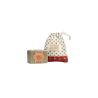 Marius Fabre gift pouch Noël  with 100 orange and cinnamon Marsielle soap bar