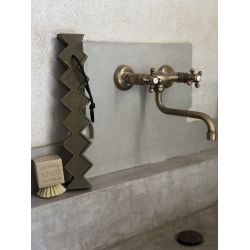 Marius Fabre zig zag verde da appendere e da spezzare sapone di Marsiglia olio d'oliva Aquamanile 125 anni 700 g