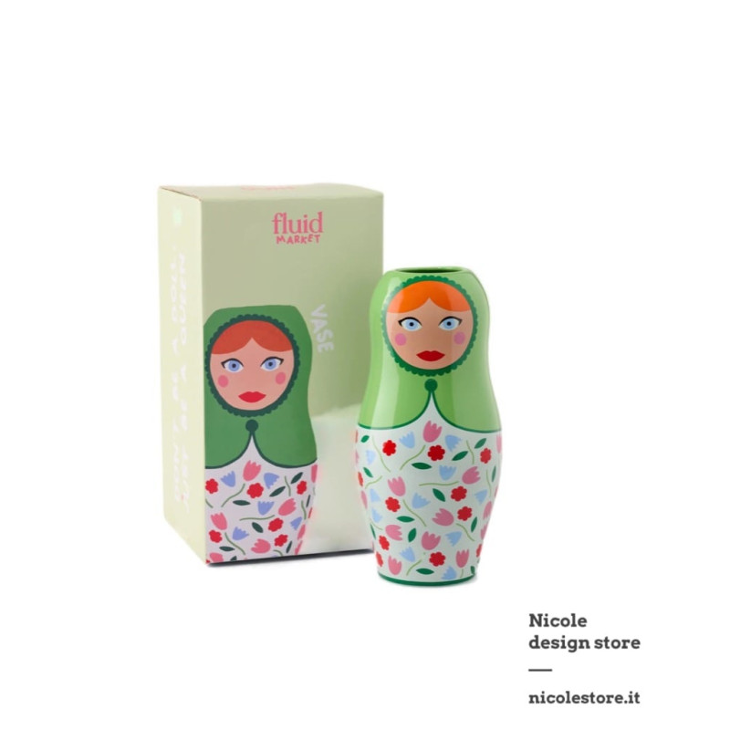 Fluid Market Vase Dolls Flowers