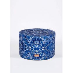 Blue Cell pouf by Woouf