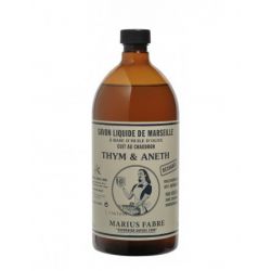 Liquid Marseille soap thyme and dill (1L) by Marius Fabre