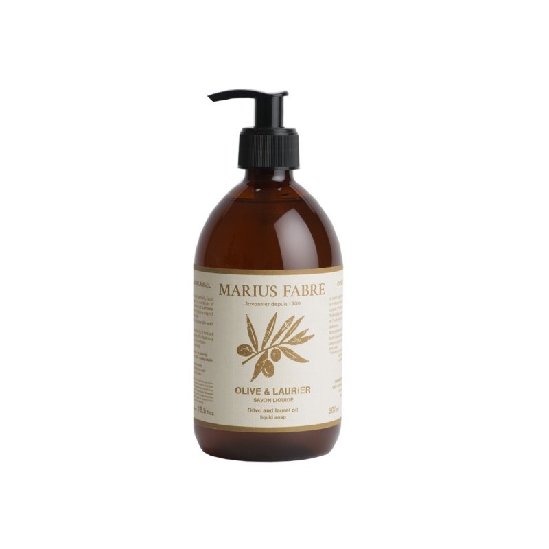 Liquid Alep (30%) soap 500mL with dispenser by Marius Fabre Liquid Alep (30%) soap 500mL with dispenser by Marius Fabre
