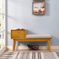 Crosley Landon Acorn Consolle & Panca per Giradischi by Crosley