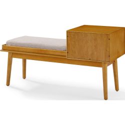 Crosley Landon Acorn Consolle & Bench for Turntables by Crosley