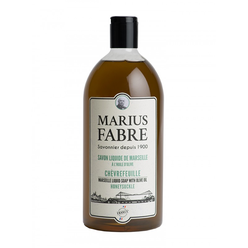 Marseille liquid soap honeysuckle flavoured (1L) 1900 by Marius Fabre