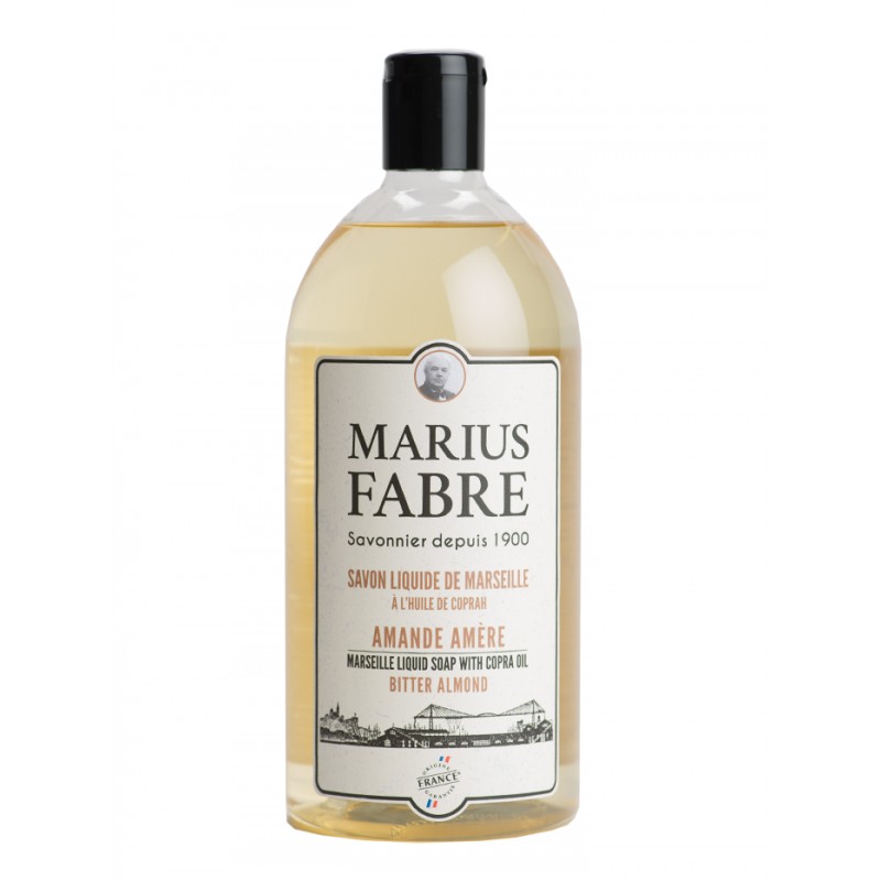 Marseille liquid soap Bitter Almond flavoured (1L) 1900 by Marius Fabre