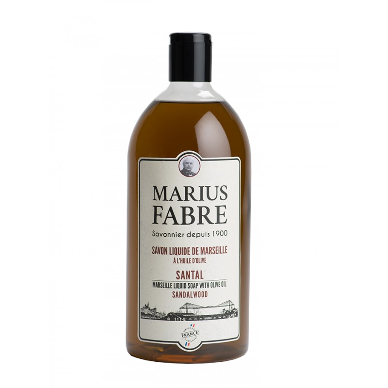 Sapone Liquido di Marsiglia al Sandalo 1L 1900 by Marius Fabre