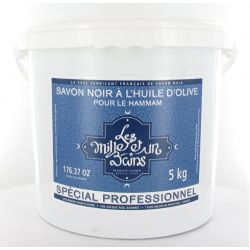 Sapone Nero Hammam (Savon Noir Marocain) per il corpo a base d'Olio d'Oliva 5KG -  Les Mille et un Bains by Marius Fabre