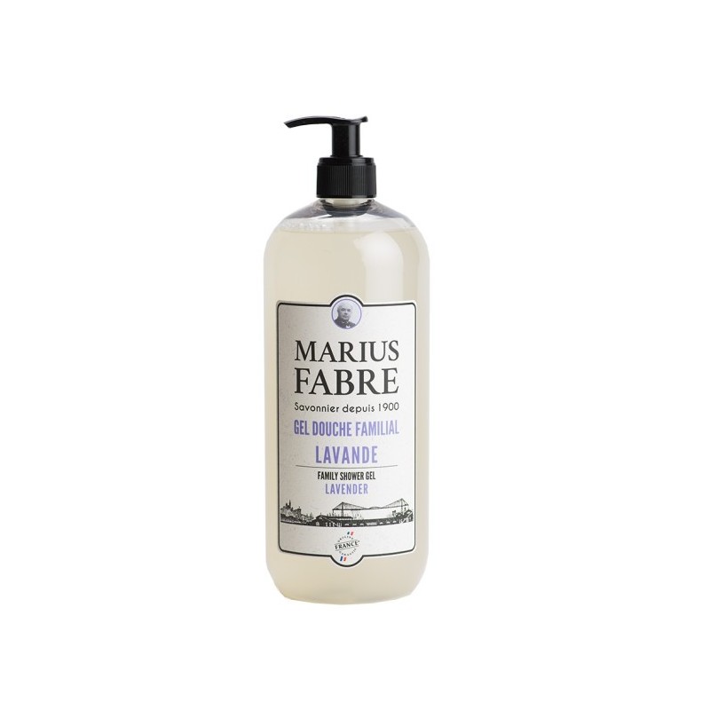 Family Shower Gel Lavender parfumed (1L) 1900 by Marius Fabre