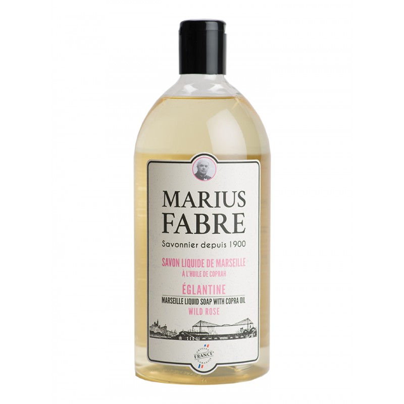 Marseille liquid soap Wild Rose flavoured (1L) 1900 by Marius Fabre