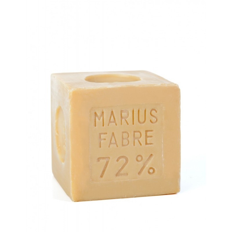 400gr Cubic Natural Marseille soap for laundry use by Marius Fabre