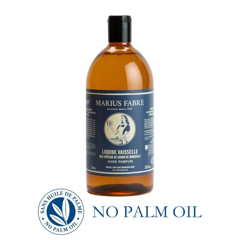 Liquid Marseille Dishwashing Soap 1L Nature by Marius Fabre Liquid Marseille Dishwashing Soap 1L Nature by Marius Fabre