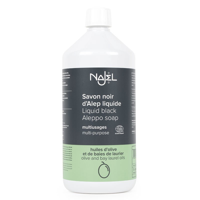 Sapone Nero di Aleppo multi uso 1 L - Savon noir d'Alep liquide - Najel