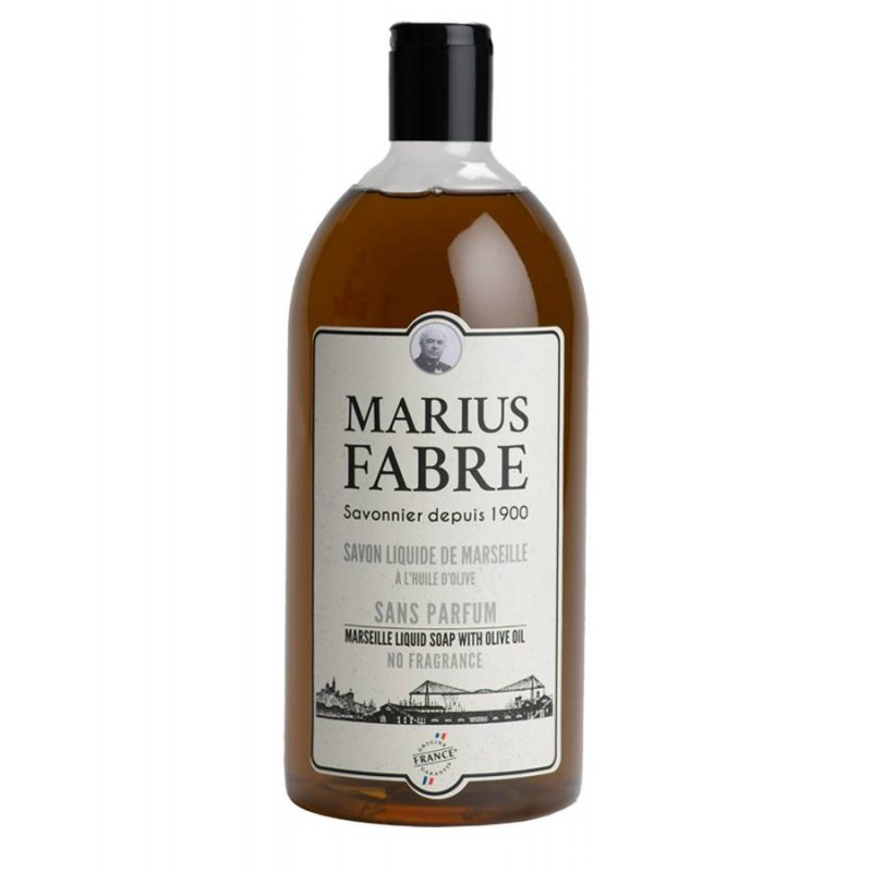 Marseille liquid soap without fragrance (1L) 1900 by Marius Fabre Marseille liquid soap without fragrance (1L) 1900 by Marius Fabre