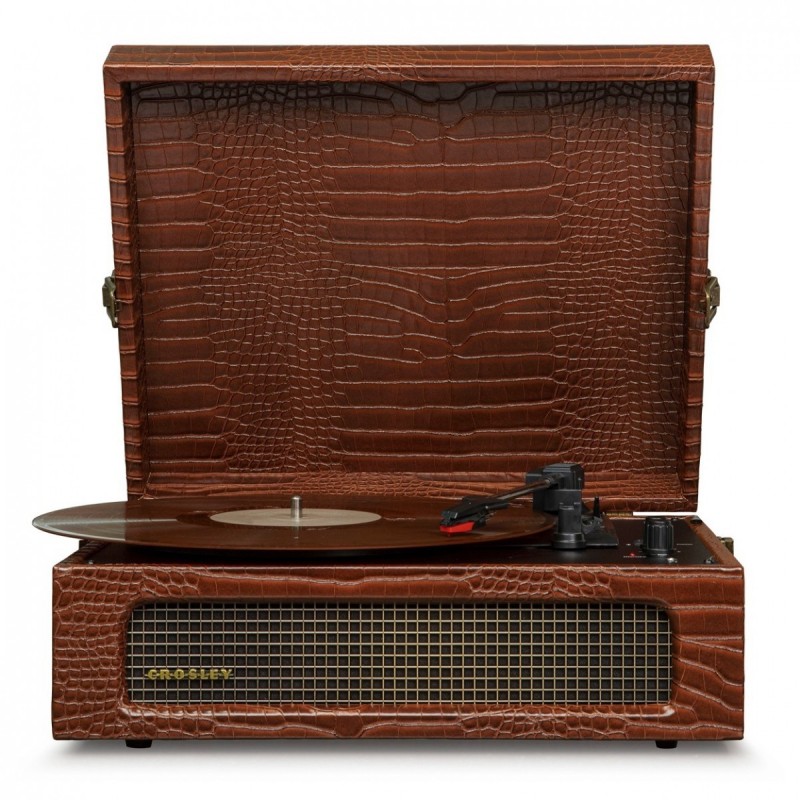 Crosley Voyager Brown Crocodile by Crosley Crosley Voyager Brown Crocodile by Crosley
