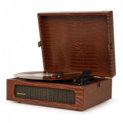 Crosley Voyager Brown Crocodile