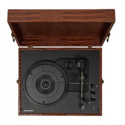 Crosley Voyager Brown Crocodile