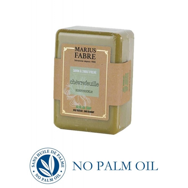 Pure Marseille soap honeysuckle scented 150 g soap bar with olive oil Le Bien-être by Marius Fabre Pure Marseille soap honeysuckle scented 150 g soap bar with olive oil Le Bien-être by Marius Fabre