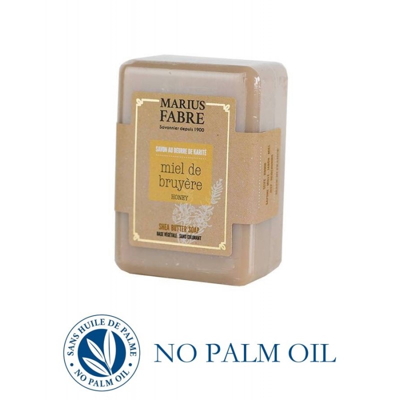 Pure Marseille soap heath honey scented 150 g soap bar with shea butter Le Bien-être by Marius Fabre Pure Marseille soap heath honey scented 150 g soap bar with shea butter Le Bien-être by Marius Fabre