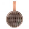 Kreafunk aGo Ivory Sand mini wireless speaker with microphone by Kreafunk